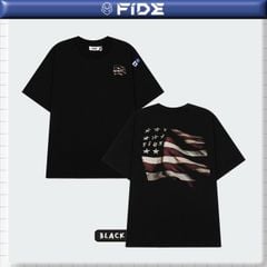 Áo thun FIDE Lá cờ unisex form rộng nam nữ local brand cổ tròn oversize- AT212