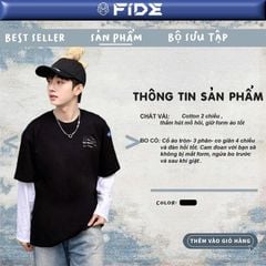 Áo thun FIDE Lá cờ unisex form rộng nam nữ local brand cổ tròn oversize- AT212