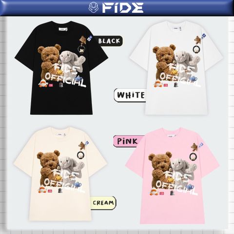 Áo thun FIDE Bunny unisex form rộng nam nữ local brand cổ tròn oversize- AT214