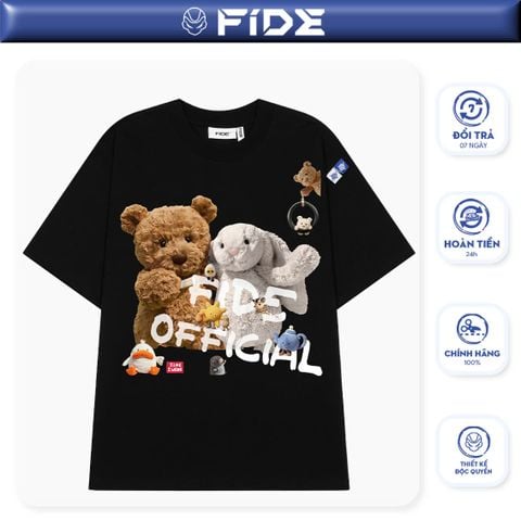 Áo thun FIDE Bunny unisex form rộng nam nữ local brand cổ tròn oversize- AT214