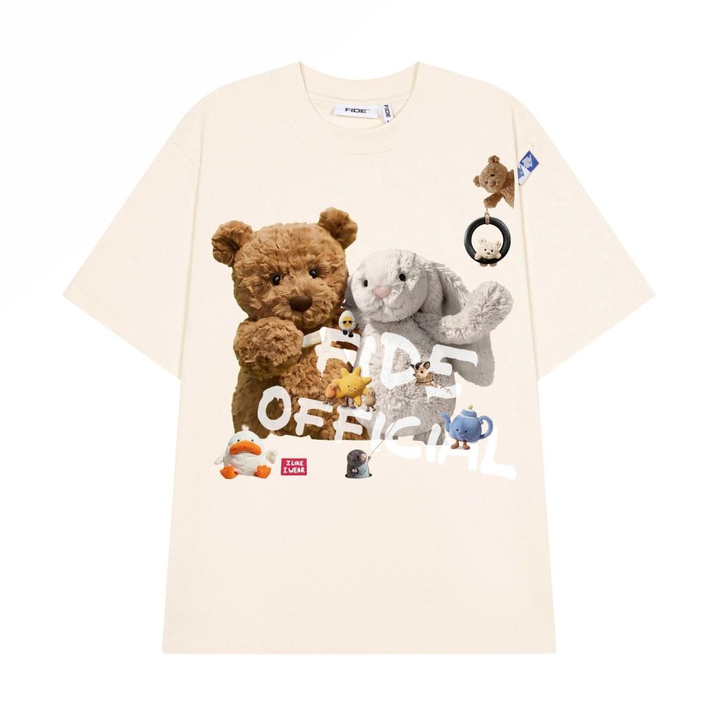 Áo thun FIDE Bunny unisex form rộng nam nữ local brand cổ tròn oversize- AT214