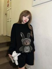 Áo Sweater FIDE TEDDY cotton unisex local brand nam nữ oversize form rộng - SWT15