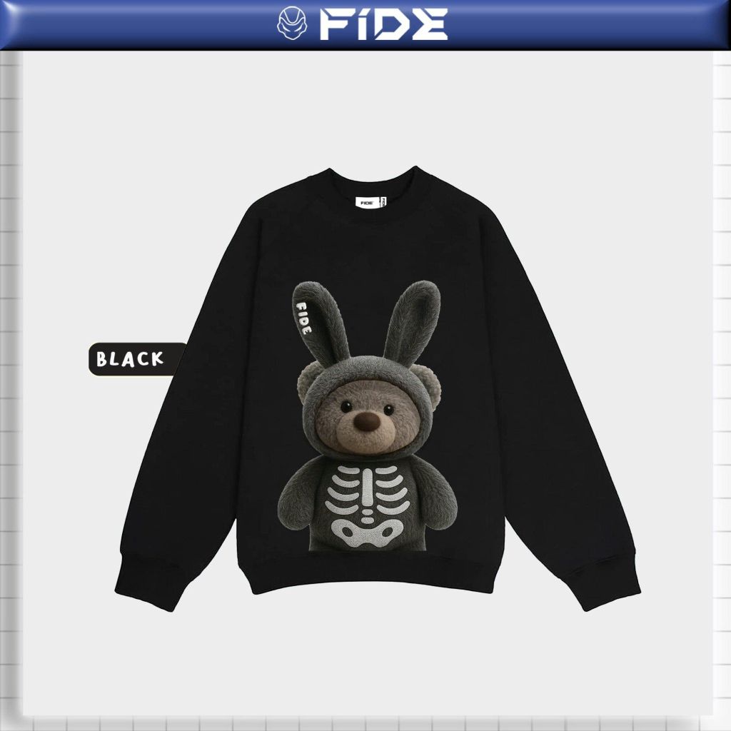 Áo Sweater FIDE TEDDY cotton unisex local brand nam nữ oversize form rộng - SWT15
