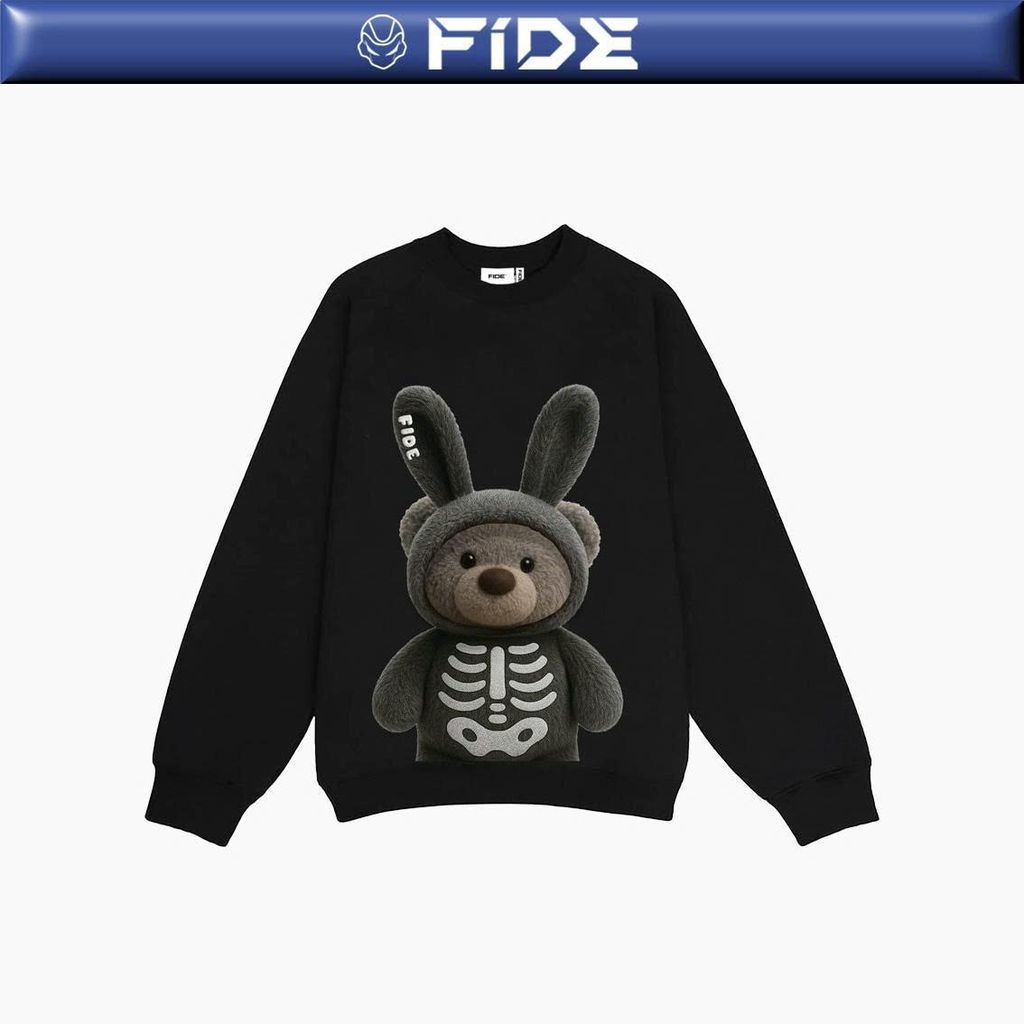 Áo Sweater FIDE TEDDY cotton unisex local brand nam nữ oversize form rộng - SWT15
