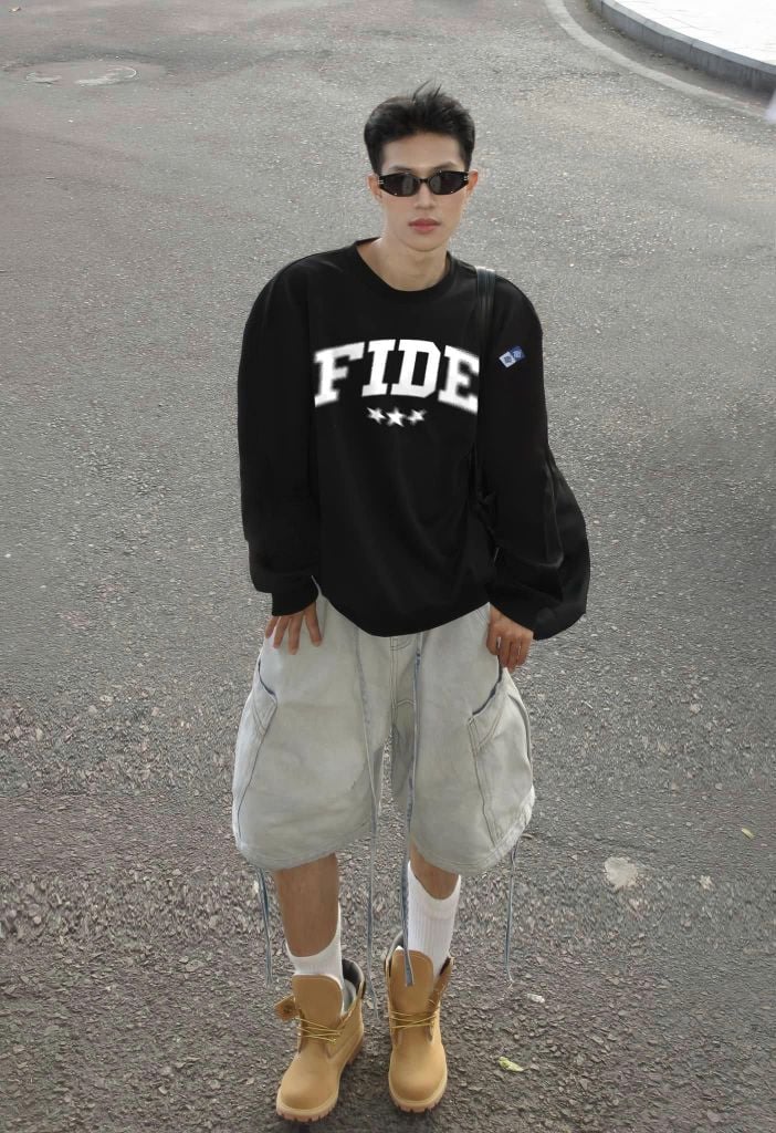 Áo Sweater FIDE  cotton unisex local brand nam nữ oversize form rộng - SWT14