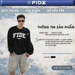 Áo Sweater FIDE  cotton unisex local brand nam nữ oversize form rộng - SWT14