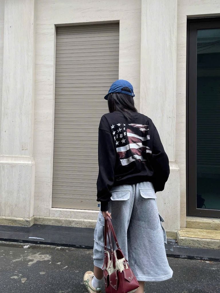 Áo Sweater FIDE cổ tròn phonng cách cổ điển Vintage unisex nam nữ Cotton oversize form rộng -SWT18