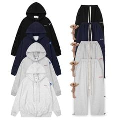Set Áo Khoác Hoodie zip FIDÉ chất vải PC Cotton form rộng unisex nam nữ chống nắng S1
