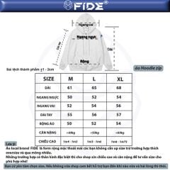 Set Áo Khoác Hoodie zip FIDÉ chất vải PC Cotton form rộng unisex nam nữ chống nắng S1