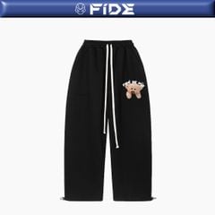 Quần dài TEDDY FIDÉ PC cotton form rộng unisex nam nữ - QD03 (Kèm gấu)