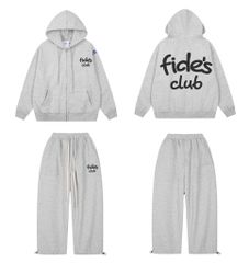 Set Áo Khoác Hoodie zip FIDÉ chất vải PC Cotton form rộng unisex nam nữ chống nắng S4