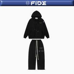 Set Áo Khoác Hoodie zip FIDÉ chất vải PC Cotton form rộng unisex nam nữ chống nắng S5