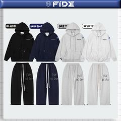 Set Áo Khoác Hoodie zip FIDÉ chất vải PC Cotton form rộng unisex nam nữ chống nắng S5