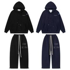 Set Áo Khoác Hoodie zip FIDÉ chất vải PC Cotton form rộng unisex nam nữ chống nắng S5