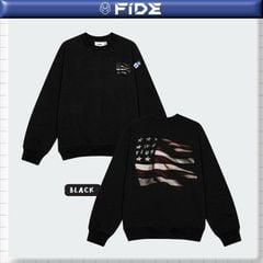 Áo Sweater FIDE cổ tròn phonng cách cổ điển Vintage unisex nam nữ Cotton oversize form rộng -SWT18