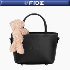 Túi Đeo Chéo Đính Gấu FIDE Local Brand Size Mini Đựng Vừa Điện Thoại Da PVC -TCG01 (Kèm Gấu)