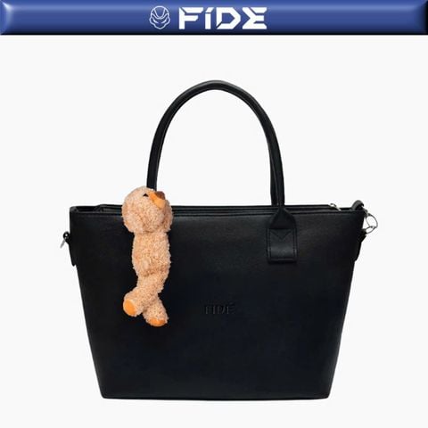 Túi Xách FIDE Local Brand Chính Hãng Tote Bag Size Lớn Da PVC Cao Cấp Đứng Form Có Dây Đeo - TCG01(Kèm gấu)