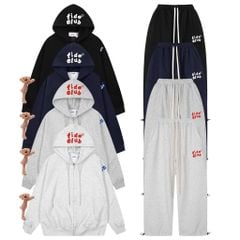 Set Áo Khoác Hoodie zip FIDÉ Teedy chất vải PC Cotton form rộng unisex nam nữ chống nắng CBZ06 (Kèm gấu)