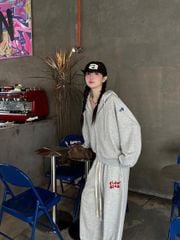 Set Áo Khoác Hoodie zip FIDÉ Teedy chất vải PC Cotton form rộng unisex nam nữ chống nắng CBZ06 (Kèm gấu)