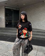 Áo thun JoyBear FIDE TEEDY phông cotton unisex nam nữ Form rộng cổ tròn - AT220