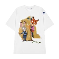 Áo thun FIDE Bunny Fox unisex form rộng nam nữ local brand cổ tròn oversize Zootopia - AT226