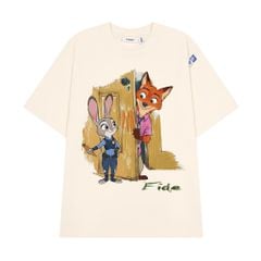 Áo thun FIDE Bunny Fox unisex form rộng nam nữ local brand cổ tròn oversize Zootopia - AT226