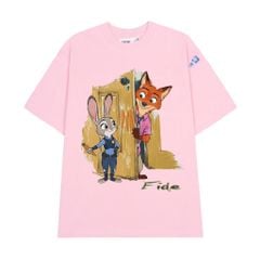 Áo thun FIDE Bunny Fox unisex form rộng nam nữ local brand cổ tròn oversize Zootopia - AT226