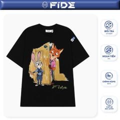 Áo thun FIDE Bunny Fox unisex form rộng nam nữ local brand cổ tròn oversize Zootopia - AT226
