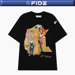 Áo thun FIDE Bunny Fox unisex form rộng nam nữ local brand cổ tròn oversize Zootopia - AT226