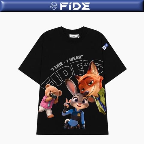 Áo thun FIDE Bunny Fox unisex form rộng nam nữ local brand cổ tròn oversize- AT225