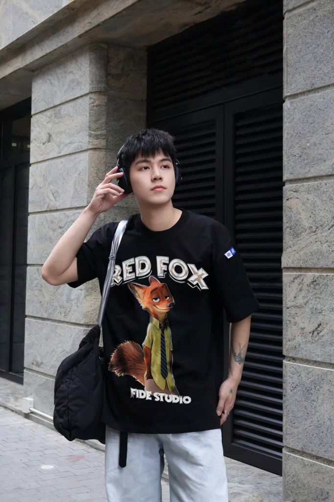 Áo thun FIDE Bunny Fox unisex form rộng nam nữ local brand cổ tròn oversize Zootopia - AT228