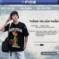 Áo thun FIDE Bunny Fox unisex form rộng nam nữ local brand cổ tròn oversize Zootopia - AT228