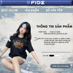 Áo thun FIDE Bunny Fox unisex form rộng nam nữ local brand cổ tròn oversize Zootopia - AT229 (Kèm phụ kiện)