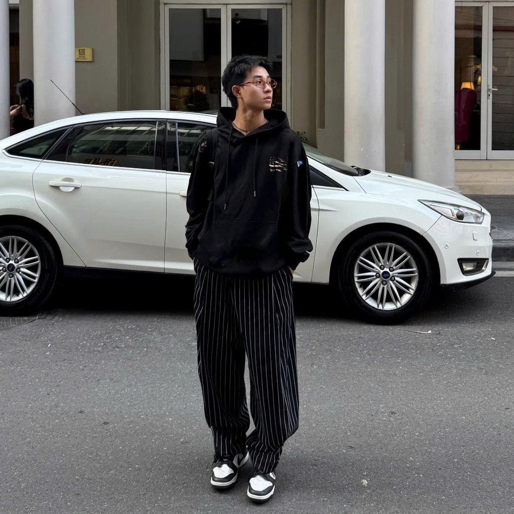 Áo hoodie FIDE lá cờ phong cách Vintage cổ tròn nam nữ HOODIE - HD14