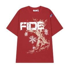 Áo thun FIDE unisex form rộng nam nữ local brand cổ tròn oversize hoa tuyết - AT231