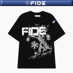 Áo thun FIDE unisex form rộng nam nữ local brand cổ tròn oversize hoa tuyết - AT231