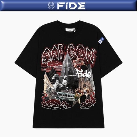 Áo thun địa danh FIDE phông unisex nam nữ form rộng ulzzang Sài Gòn - AT234