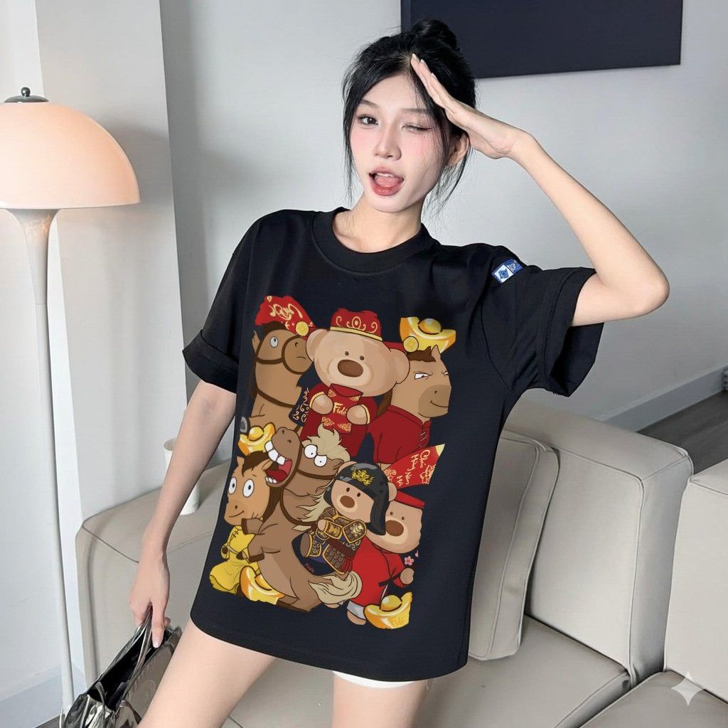 Áo thun FIDE Bính Ngọ unisex form rộng nam nữ local brand cổ tròn oversize Bính Ngọ - AT235