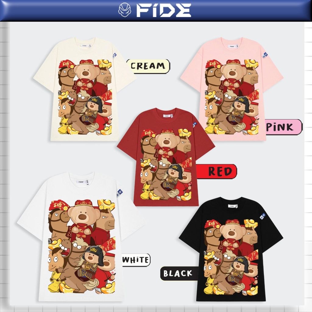 Áo thun FIDE Bính Ngọ unisex form rộng nam nữ local brand cổ tròn oversize Bính Ngọ - AT235