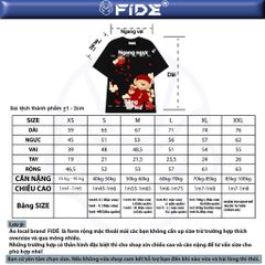 Áo thun FIDE JoyBear unisex form rộng nam nữ local brand cổ tròn oversize JoyBear 