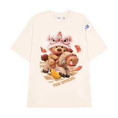 Áo thun FIDE JoyBear unisex form rộng nam nữ local brand cổ tròn oversize JoyBear - AT237