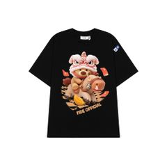 Áo thun FIDE JoyBear unisex form rộng nam nữ local brand cổ tròn oversize JoyBear - AT237