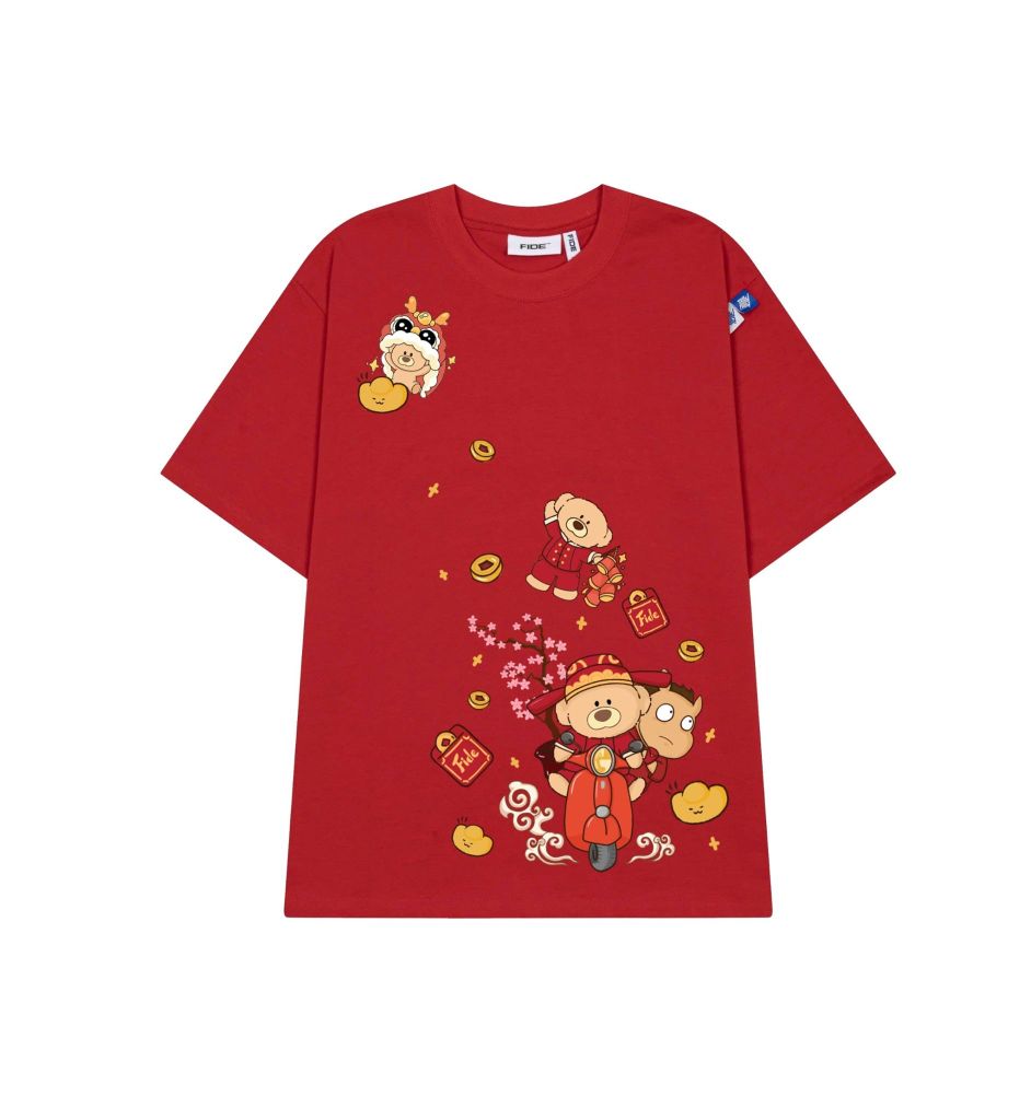 Áo thun FIDE JoyBear unisex form rộng nam nữ local brand cổ tròn oversize JoyBear - AT239