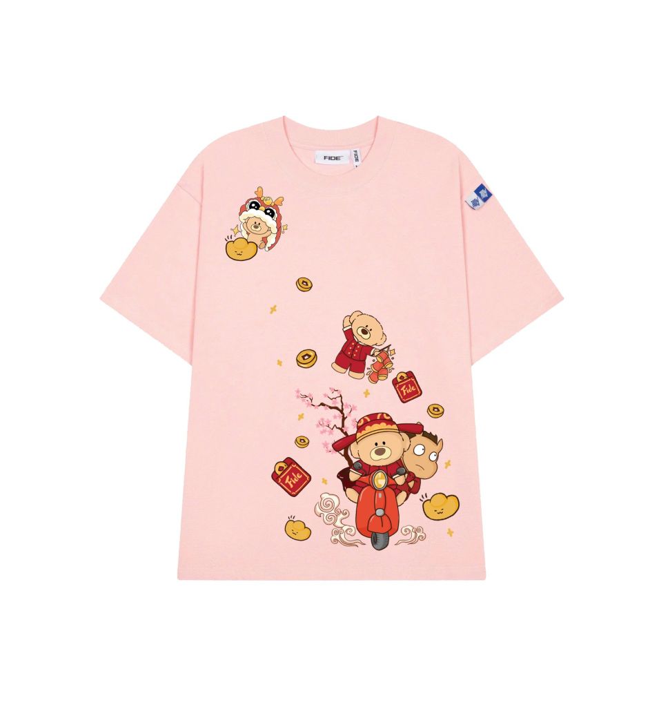 Áo thun FIDE JoyBear unisex form rộng nam nữ local brand cổ tròn oversize JoyBear - AT239