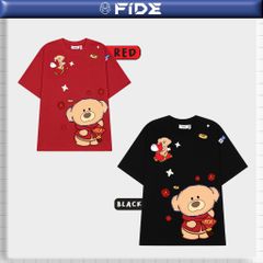 Áo thun FIDE JoyBear unisex form rộng nam nữ local brand cổ tròn oversize JoyBear - AT238