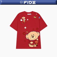 Áo thun FIDE JoyBear unisex form rộng nam nữ local brand cổ tròn oversize JoyBear - AT238