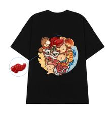 Áo thun FIDE JoyBear unisex form rộng nam nữ local brand cổ tròn oversize JoyBear - AT240(Kèm Charm)