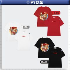 Áo thun FIDE JoyBear unisex form rộng nam nữ local brand cổ tròn oversize JoyBear - AT240(Kèm Charm)