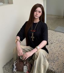 Áo thun FIDE JoyBear unisex form rộng nam nữ local brand cổ tròn oversize JoyBear - AT240(Kèm Charm)