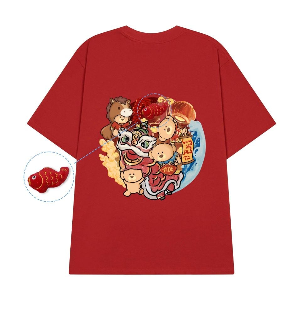 Áo thun FIDE JoyBear unisex form rộng nam nữ local brand cổ tròn oversize JoyBear - AT240(Kèm Charm)